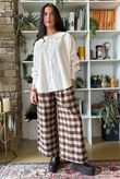 Paloma Tela Peter Pan Blouse Calico